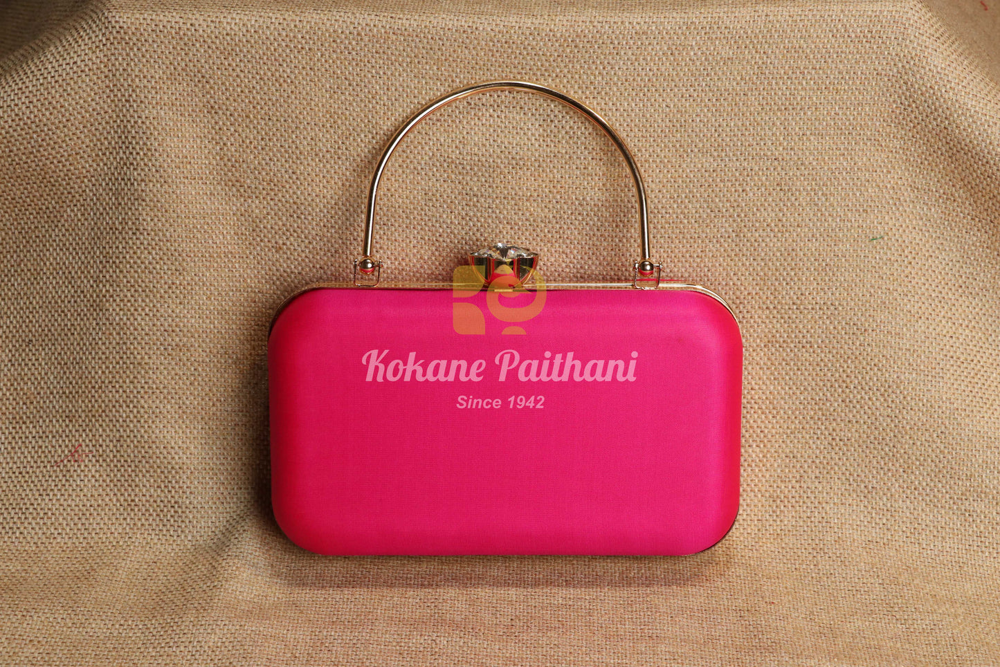 Paithani Handle Clutch Purse