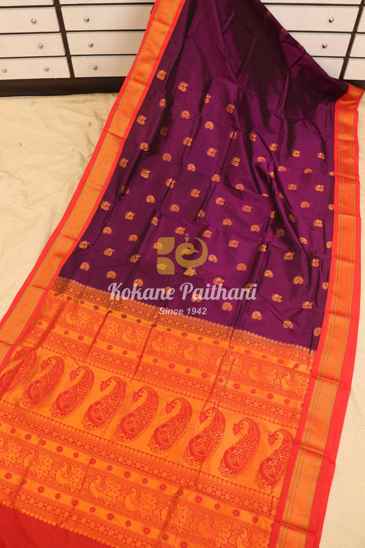 Kadiyal TK Semi paithani Saree