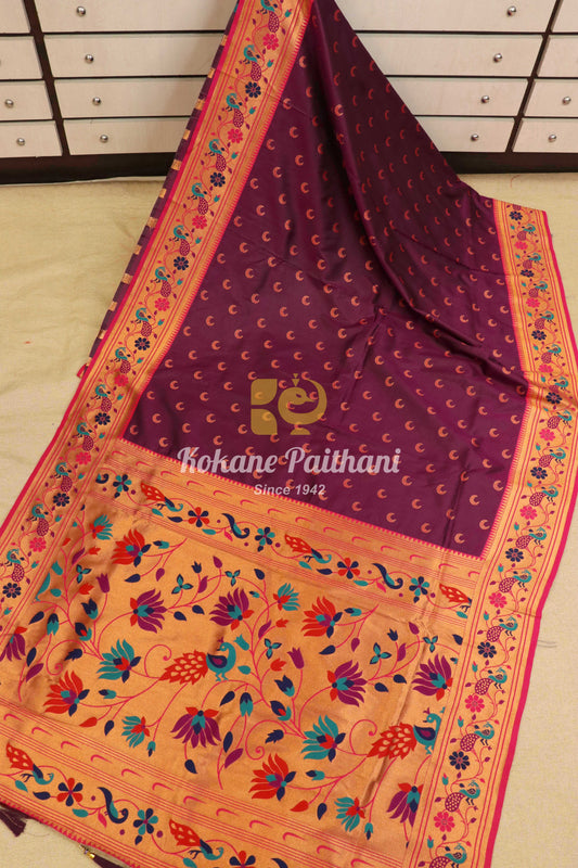 Seven Star Brocade Paithani