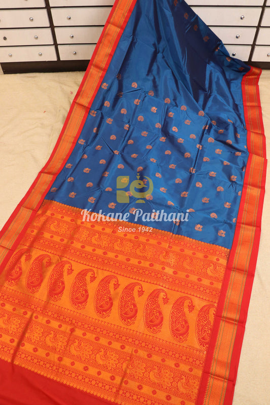 Kadiyal TK Semi paithani Saree