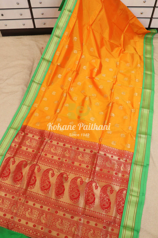 Kadiyal TK Semi paithani Saree