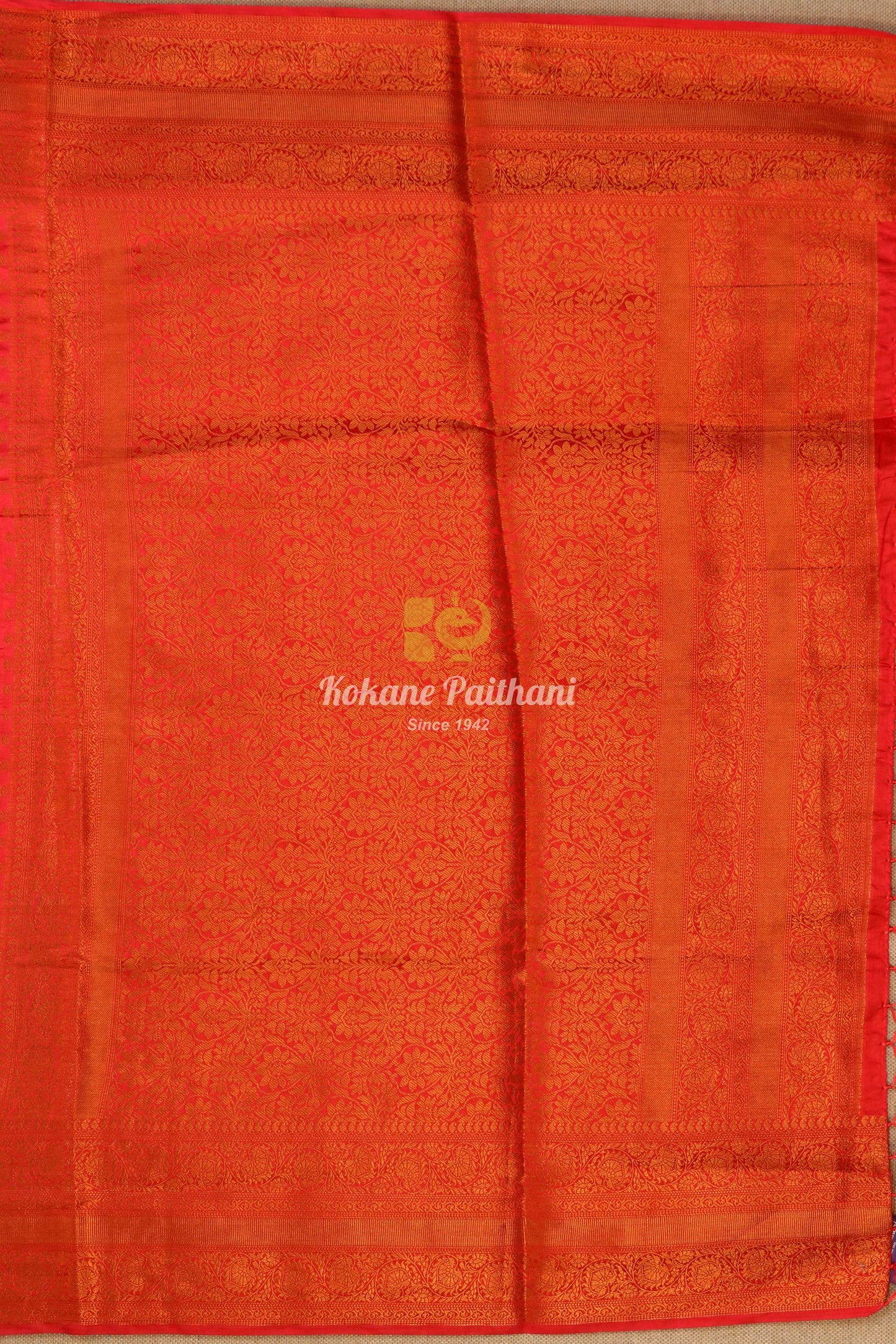 Raw Copper Saree