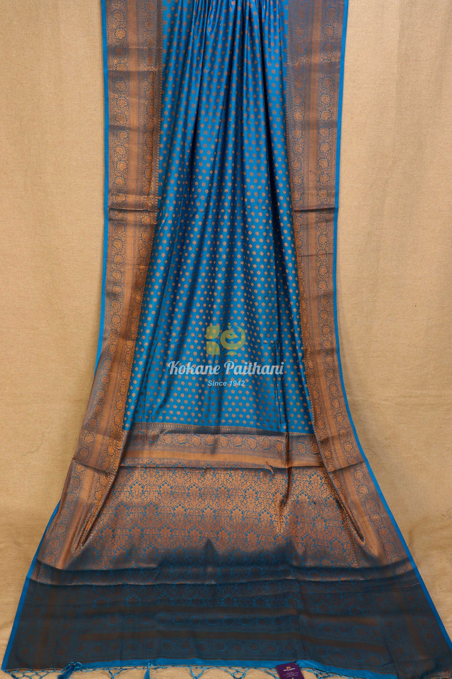 Raw Copper Saree