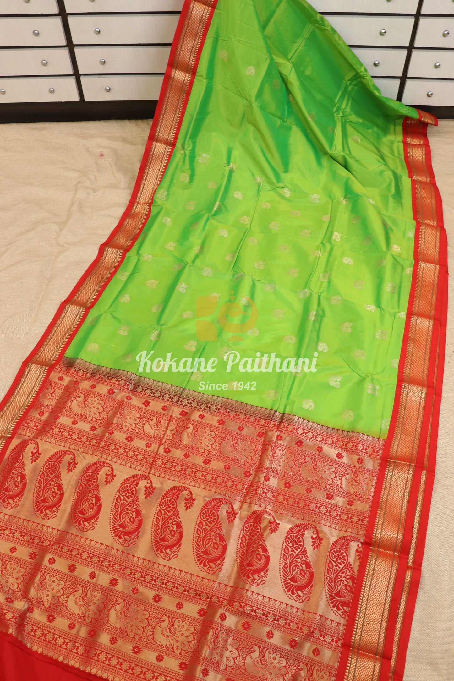 Kadiyal TK Semi paithani Saree