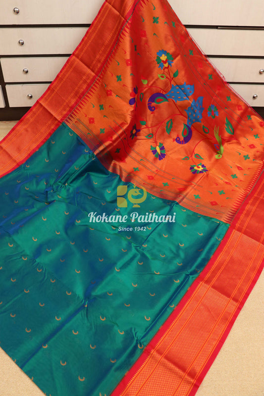 Kadiyal Chandrakala Fancy Pallu Paithani