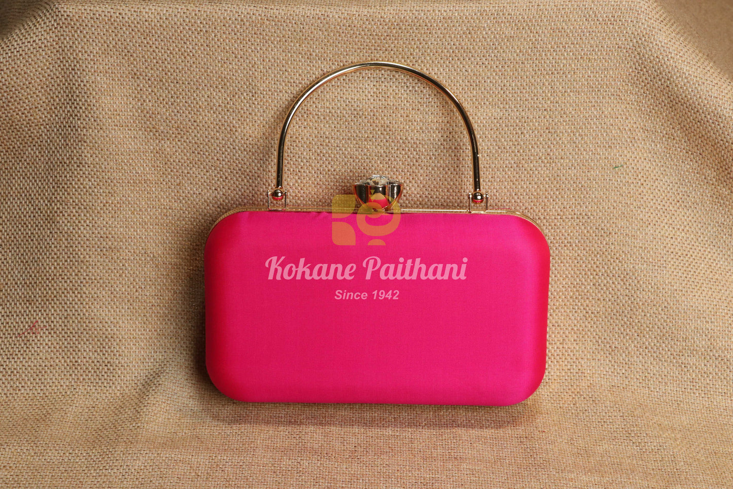 Paithani Handle Clutch Purse