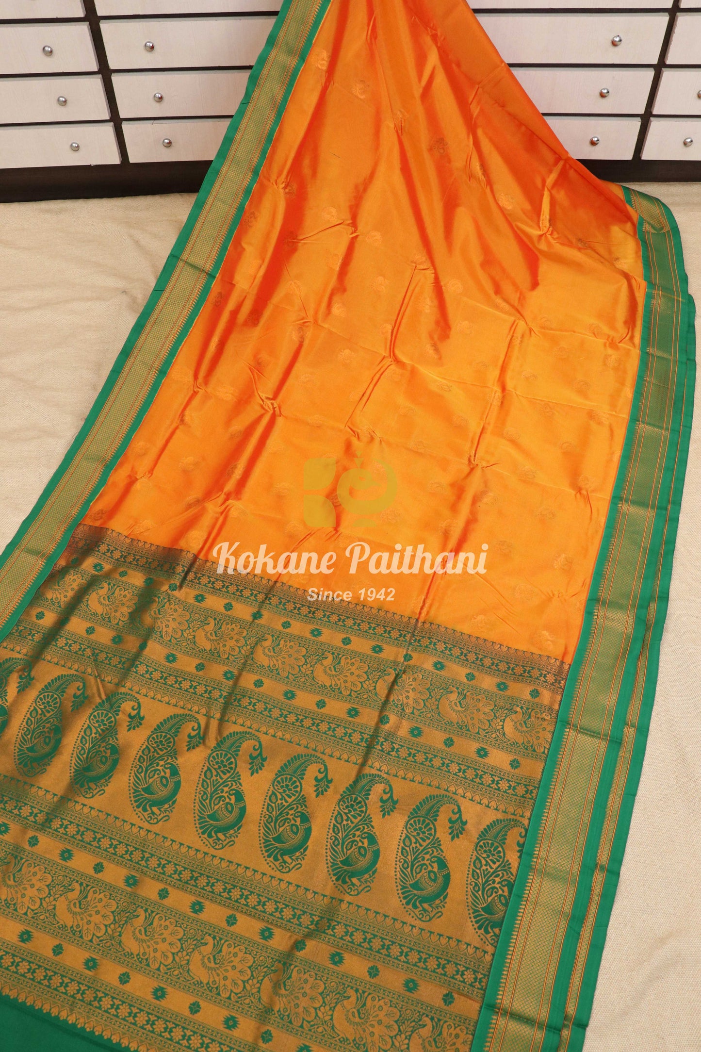 Kadiyal TK Semi paithani Saree