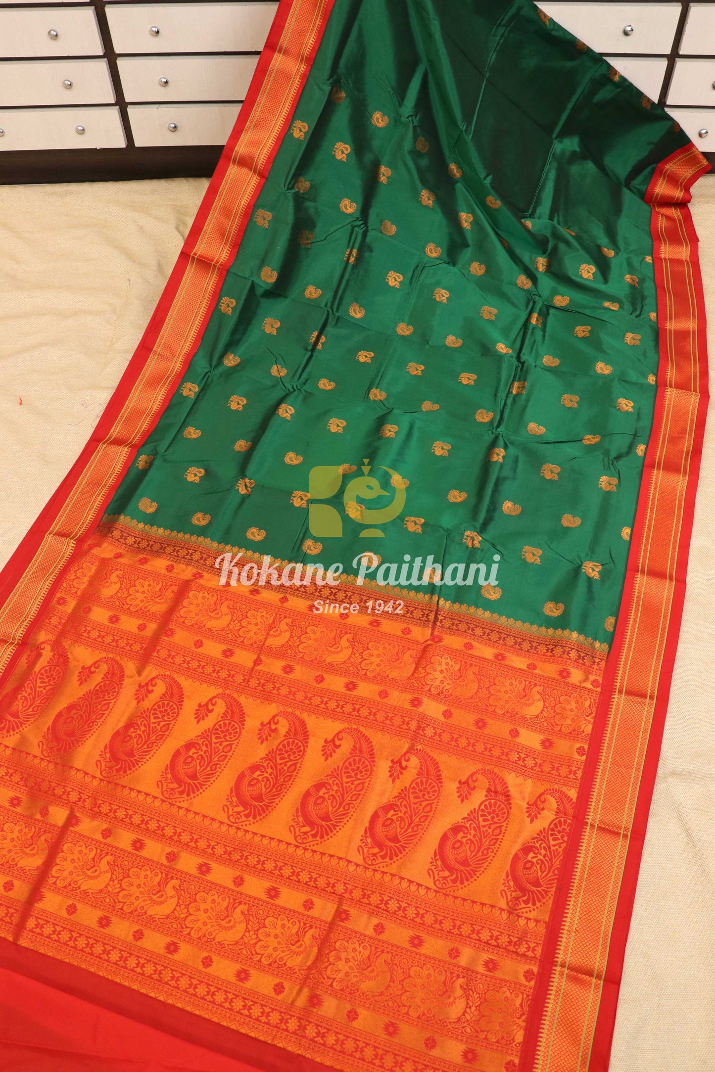 Kadiyal TK Semi paithani Saree