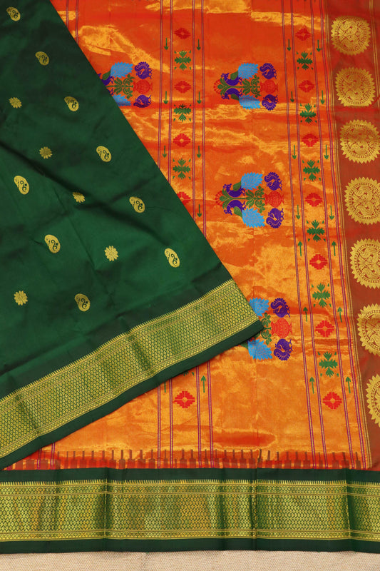 Maharani Pallu Silk Paithani Saree