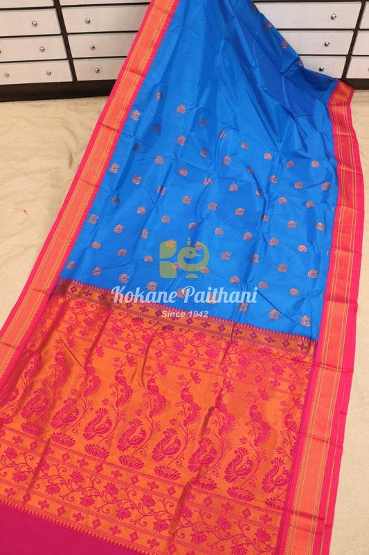 Kadiyal TK Semi paithani Saree