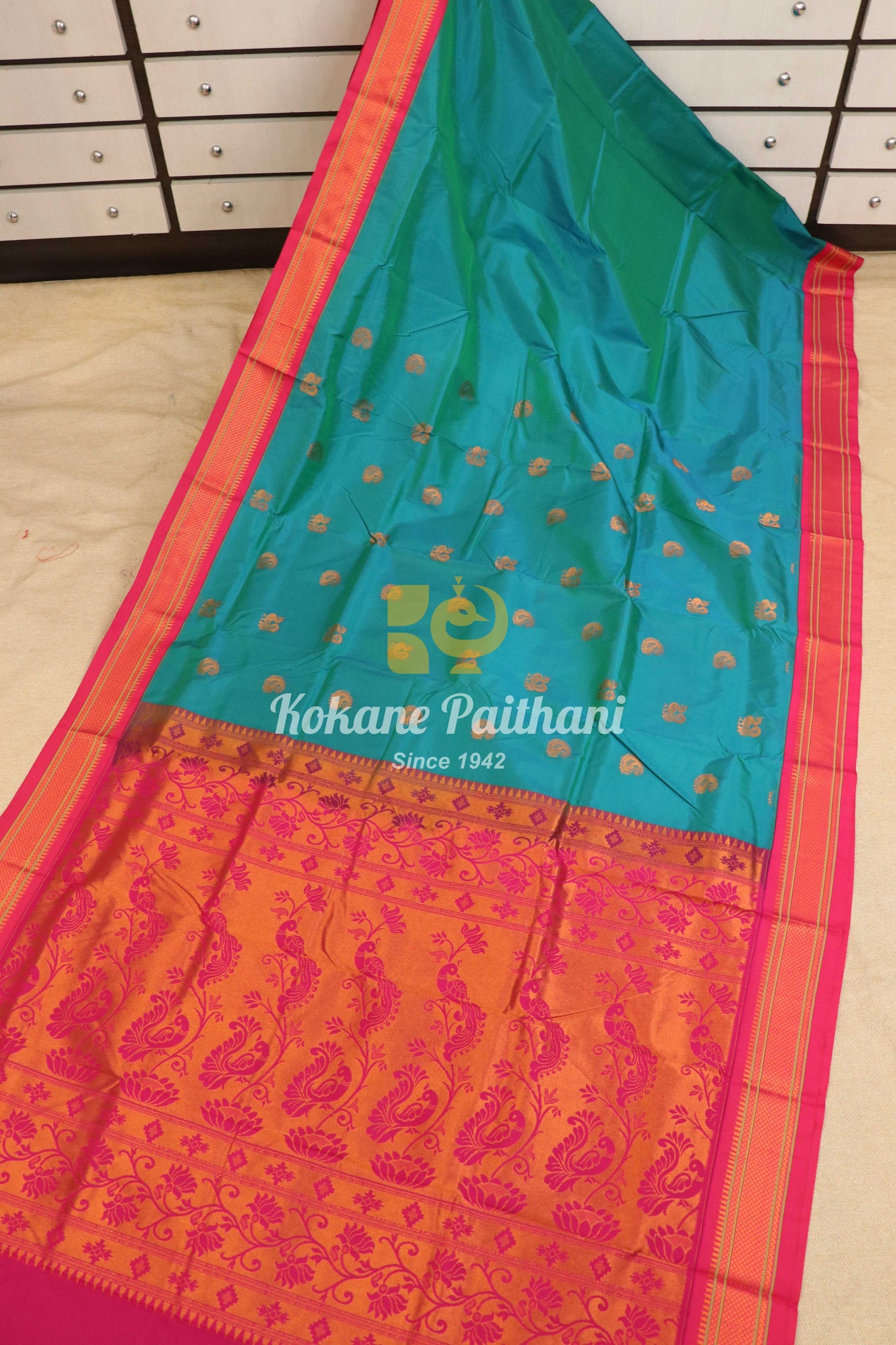 Kadiyal TK Semi paithani Saree