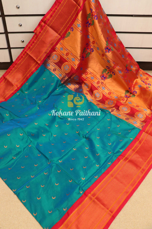 Kadiyal Chandrakala Fancy Pallu Paithani