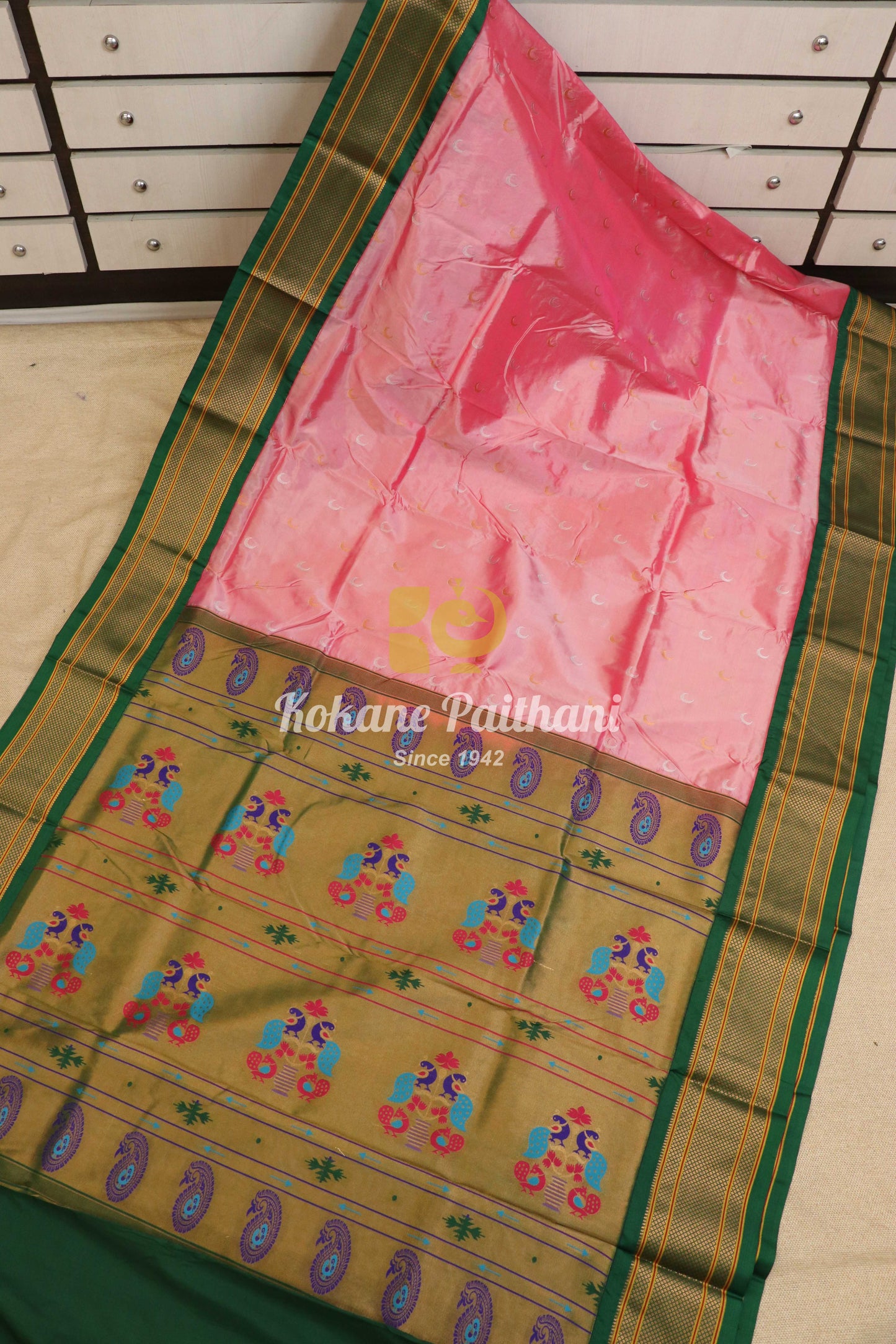 Kadiyal Chandrakor Maharani Paithani Saree