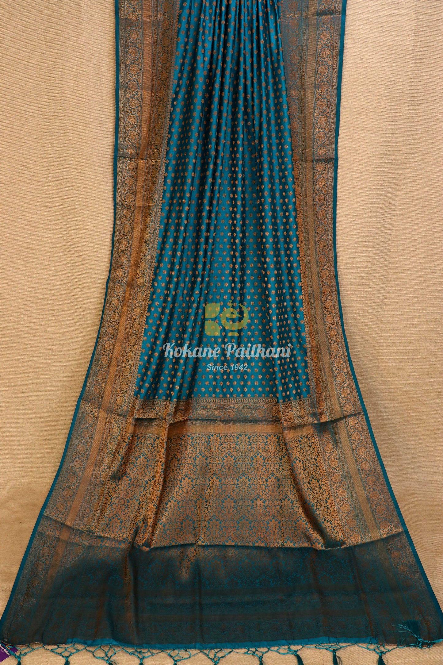 Raw Copper Saree