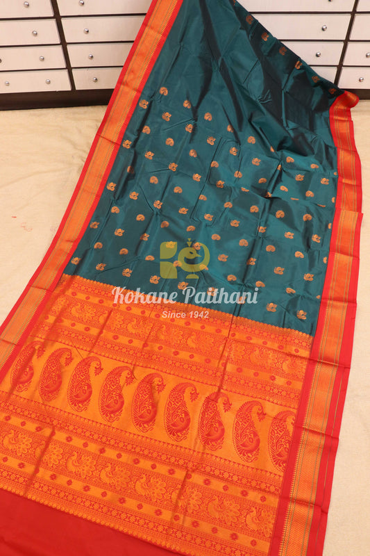 Kadiyal TK Semi paithani Saree