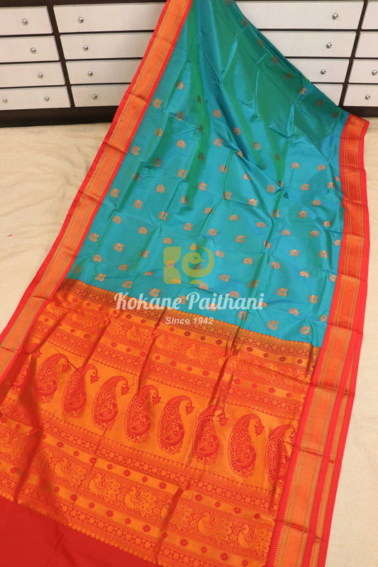 Kadiyal TK Semi paithani Saree