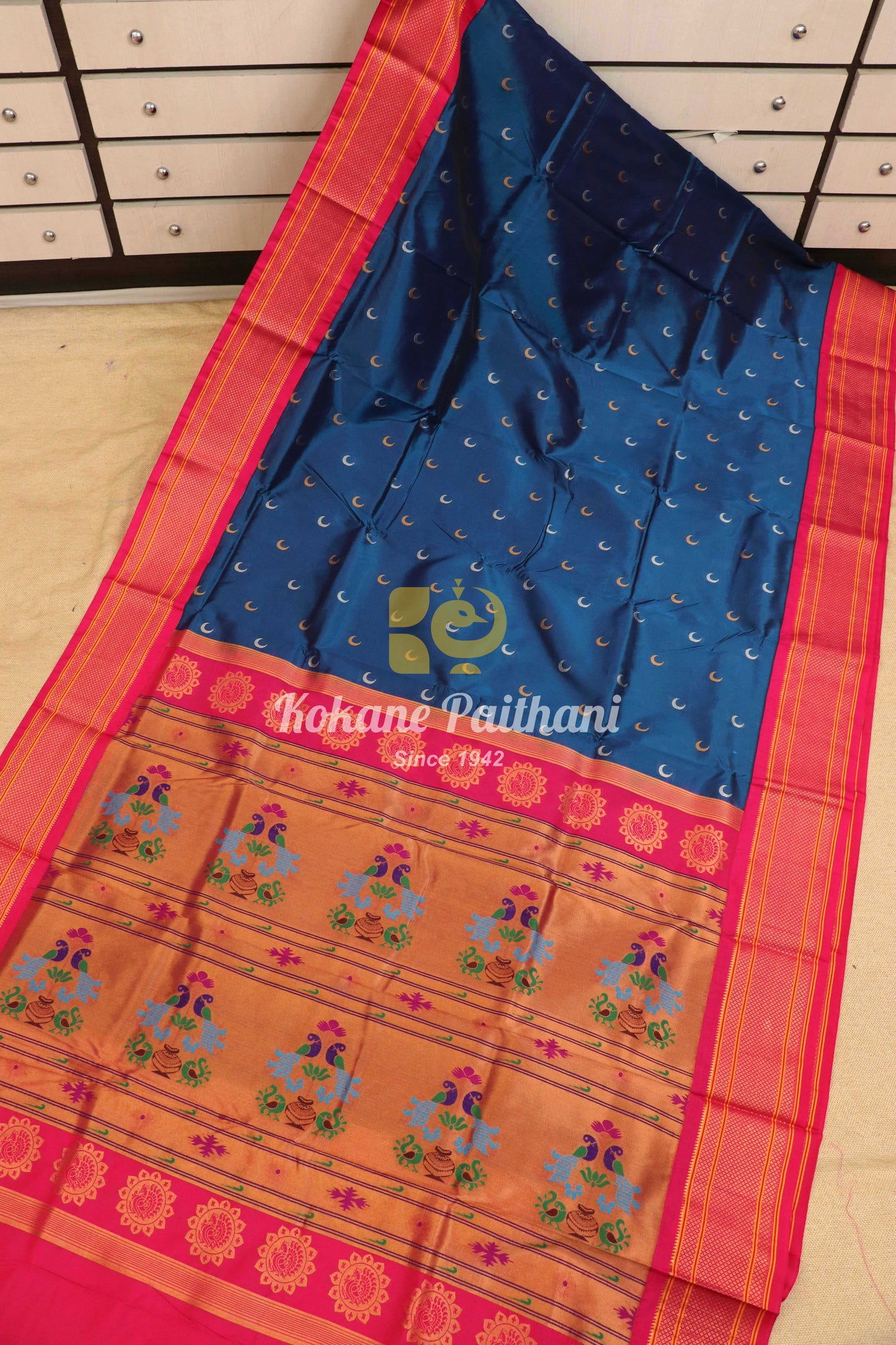 Kadiyal Chandrakor Maharani Paithani Saree