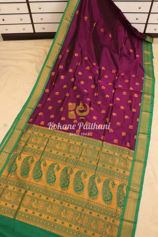 Kadiyal TK Semi paithani Saree