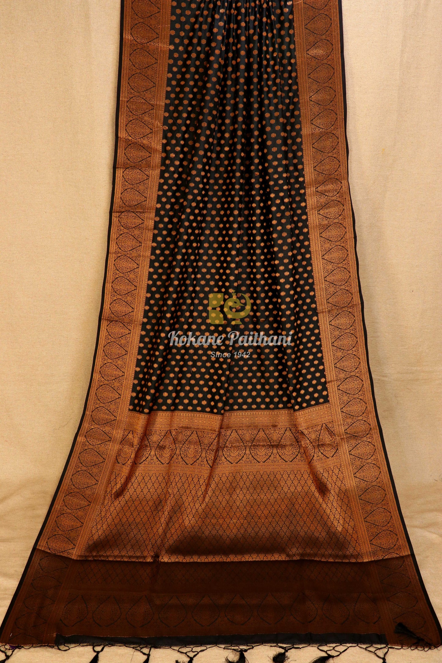 Raw Copper Saree