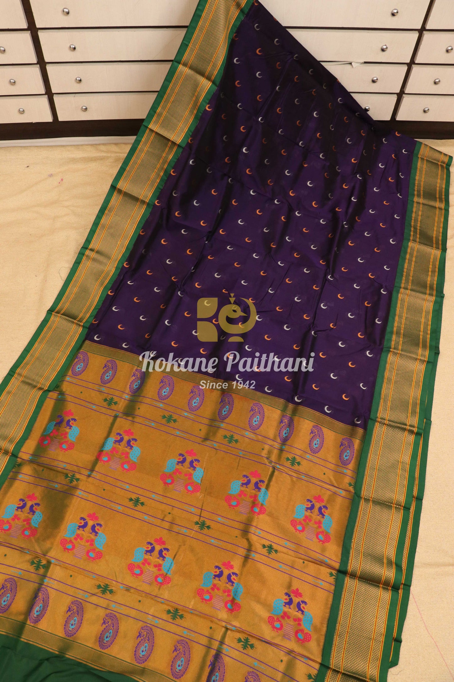Kadiyal Chandrakor Maharani Paithani Saree