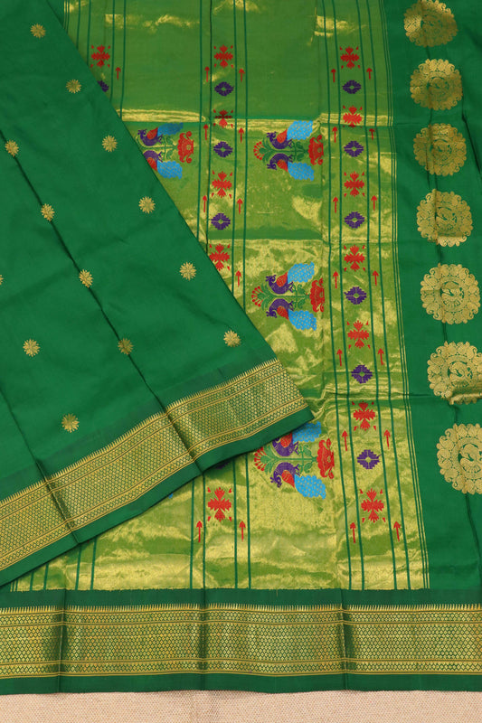 Maharani Pallu Silk Paithani Saree