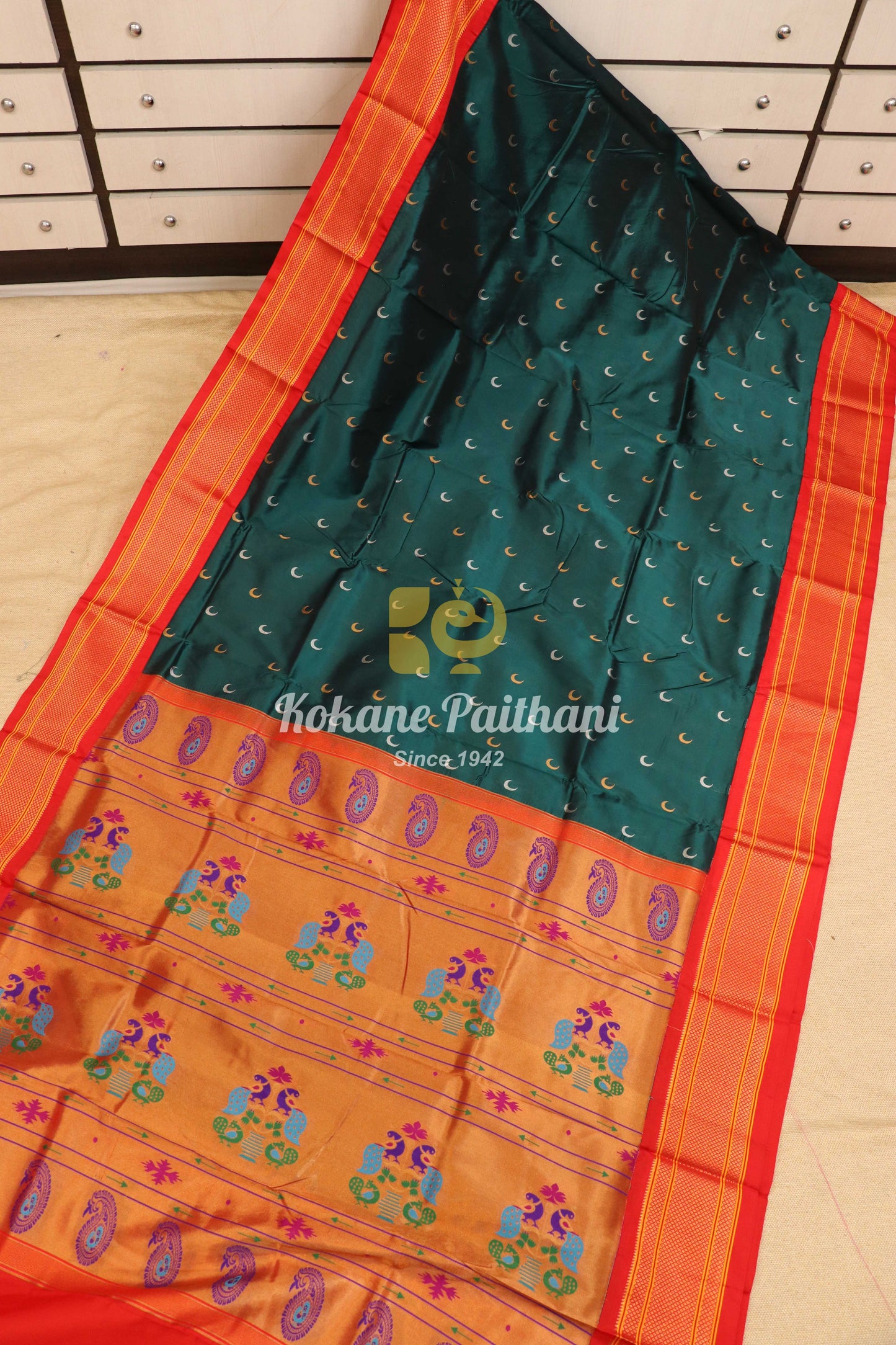 Kadiyal Chandrakor Maharani Paithani Saree