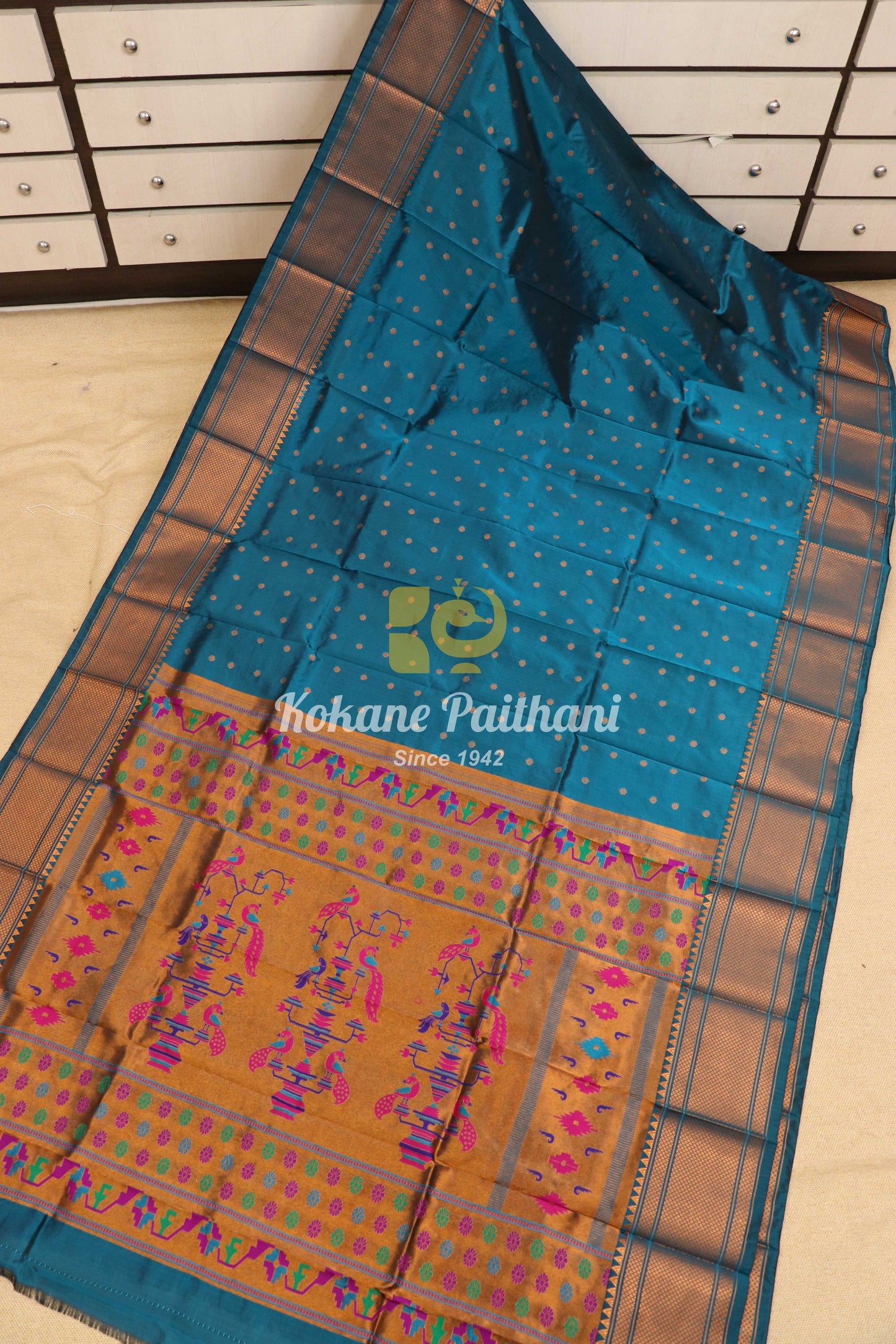 Semi Maharani Paithani Saree