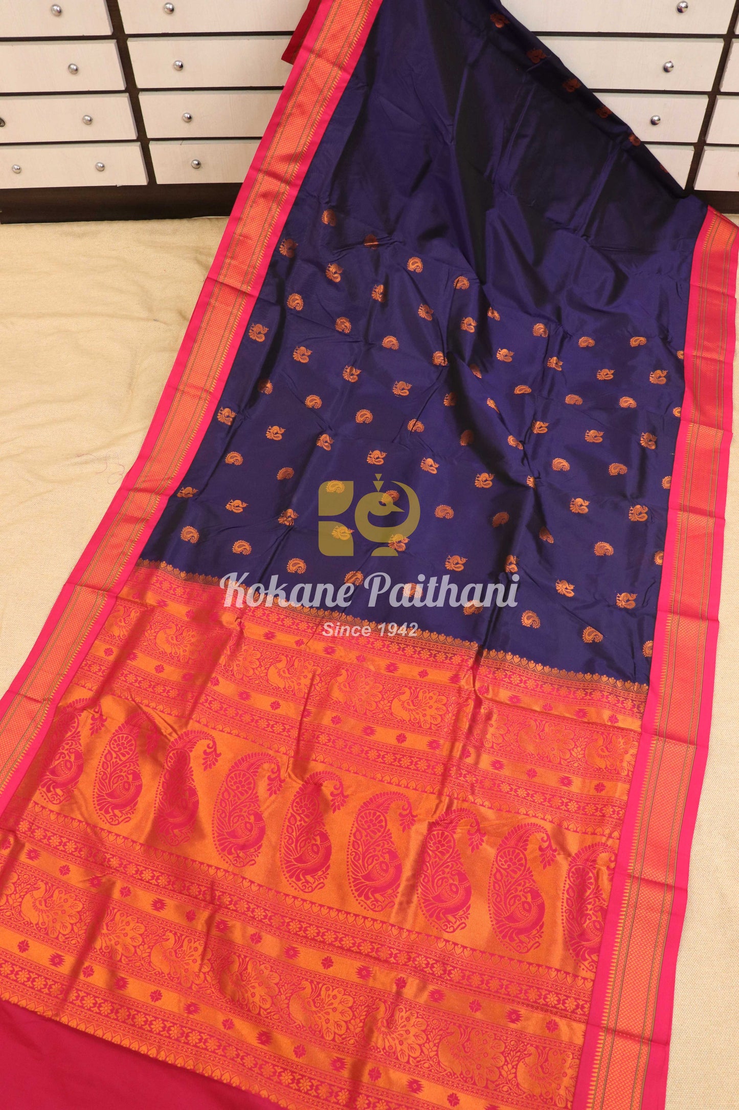 Kadiyal TK Semi paithani Saree