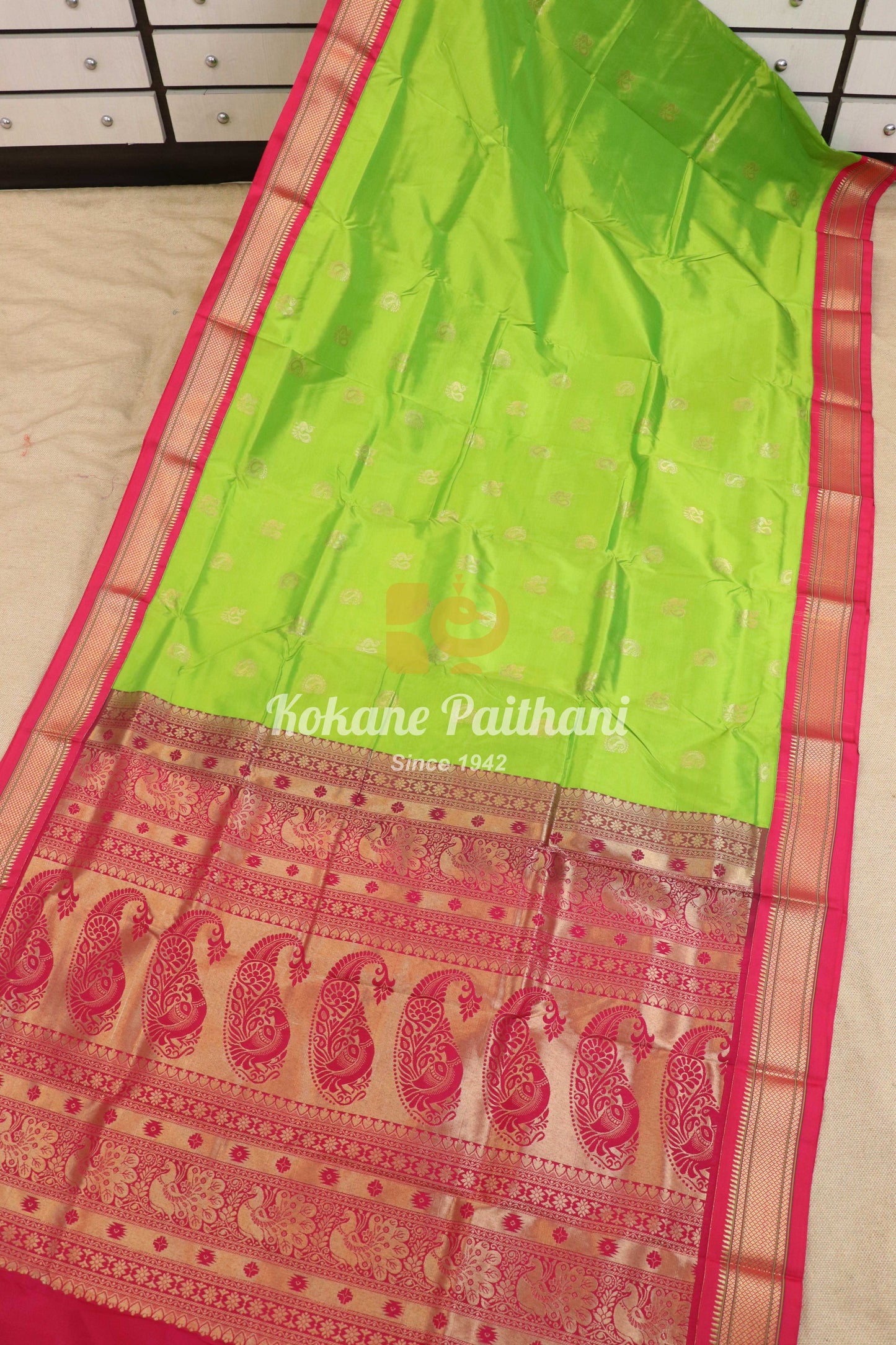 Kadiyal TK Semi paithani Saree