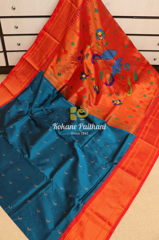 Kadiyal Chandrakala Fancy Pallu Paithani