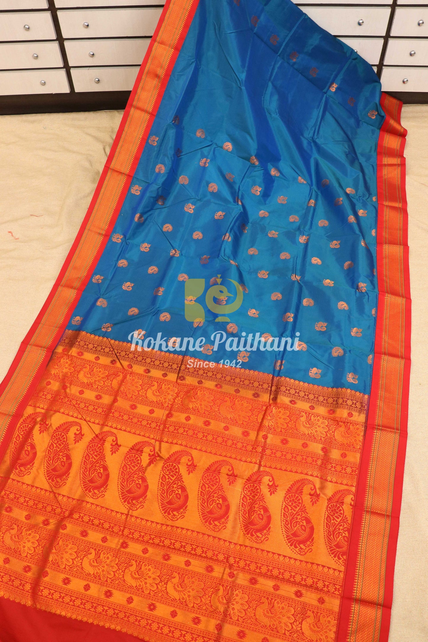 Kadiyal TK Semi paithani Saree