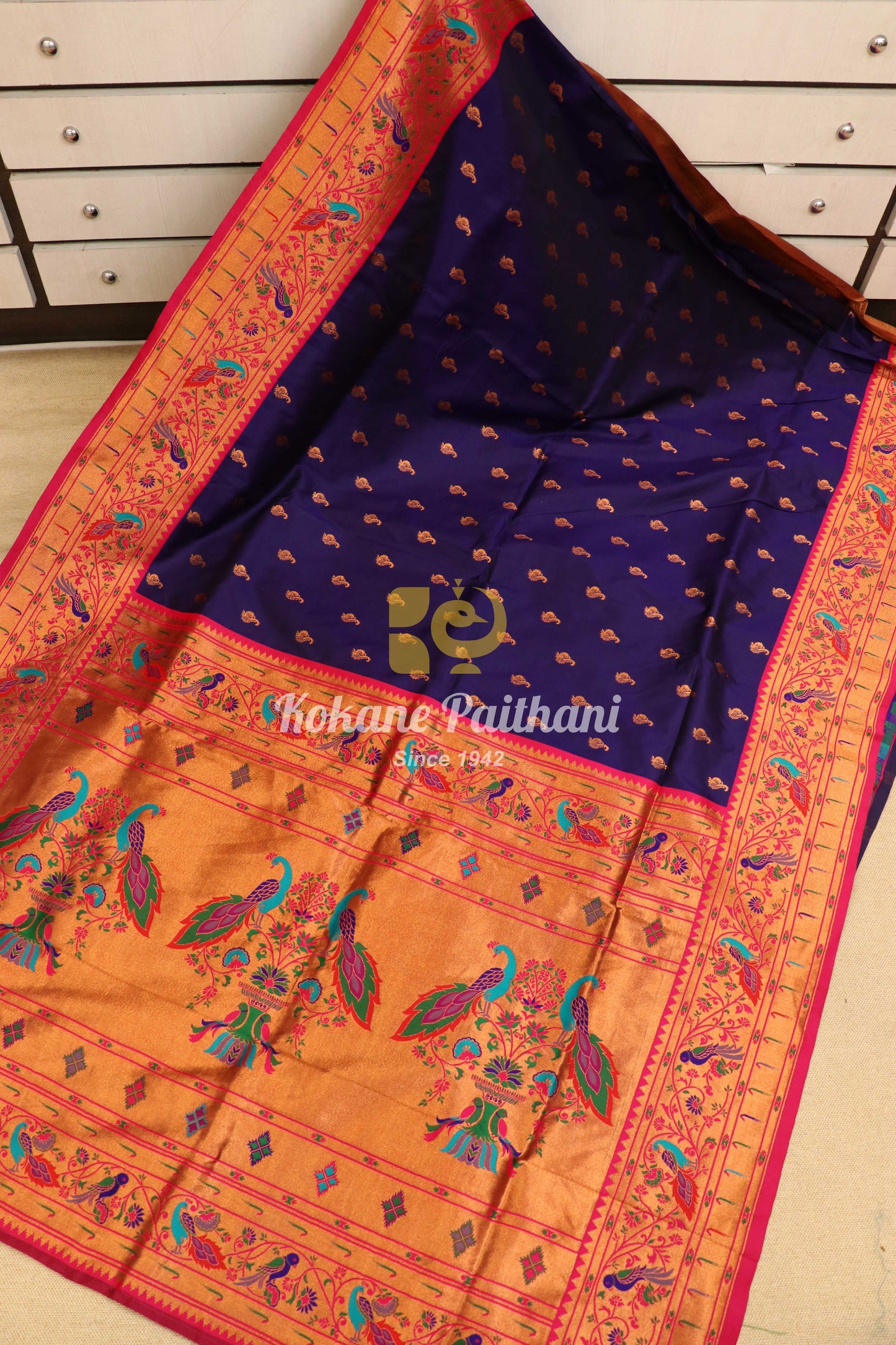 Vaishnavi Silk Brocade Paithani Saree
