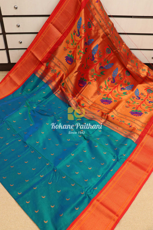 Kadiyal Chandrakala Fancy Pallu Paithani