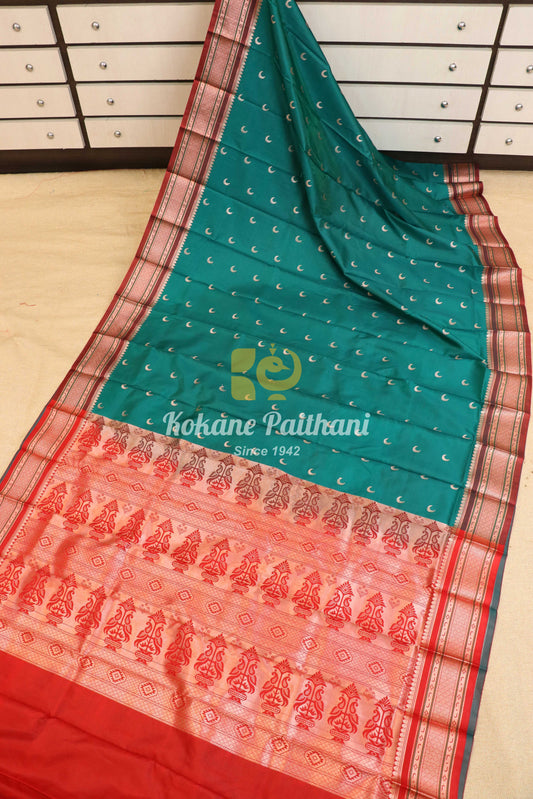 Chand butta Semi Paithani Saree