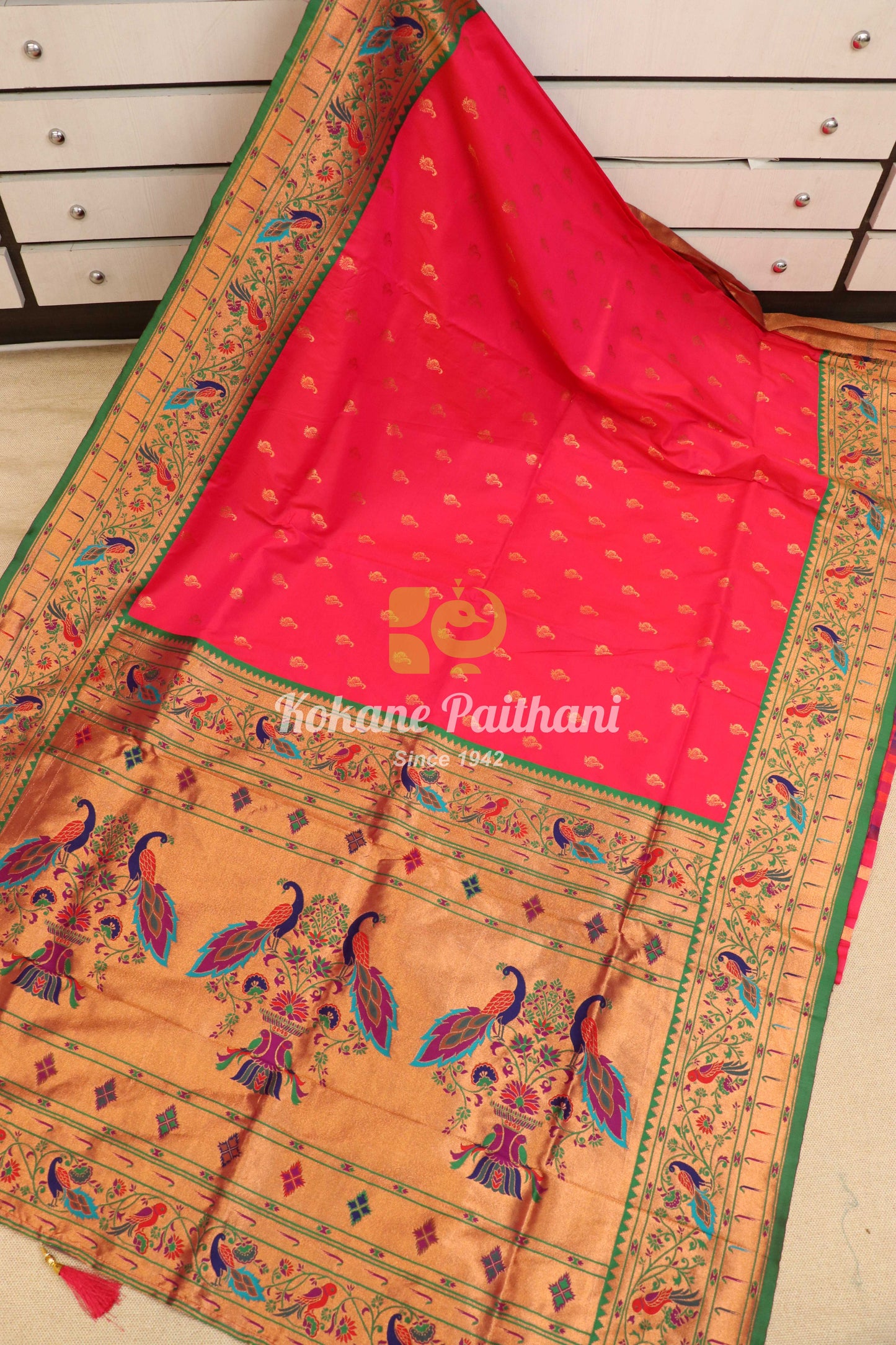 Vaishnavi Silk Brocade Paithani Saree