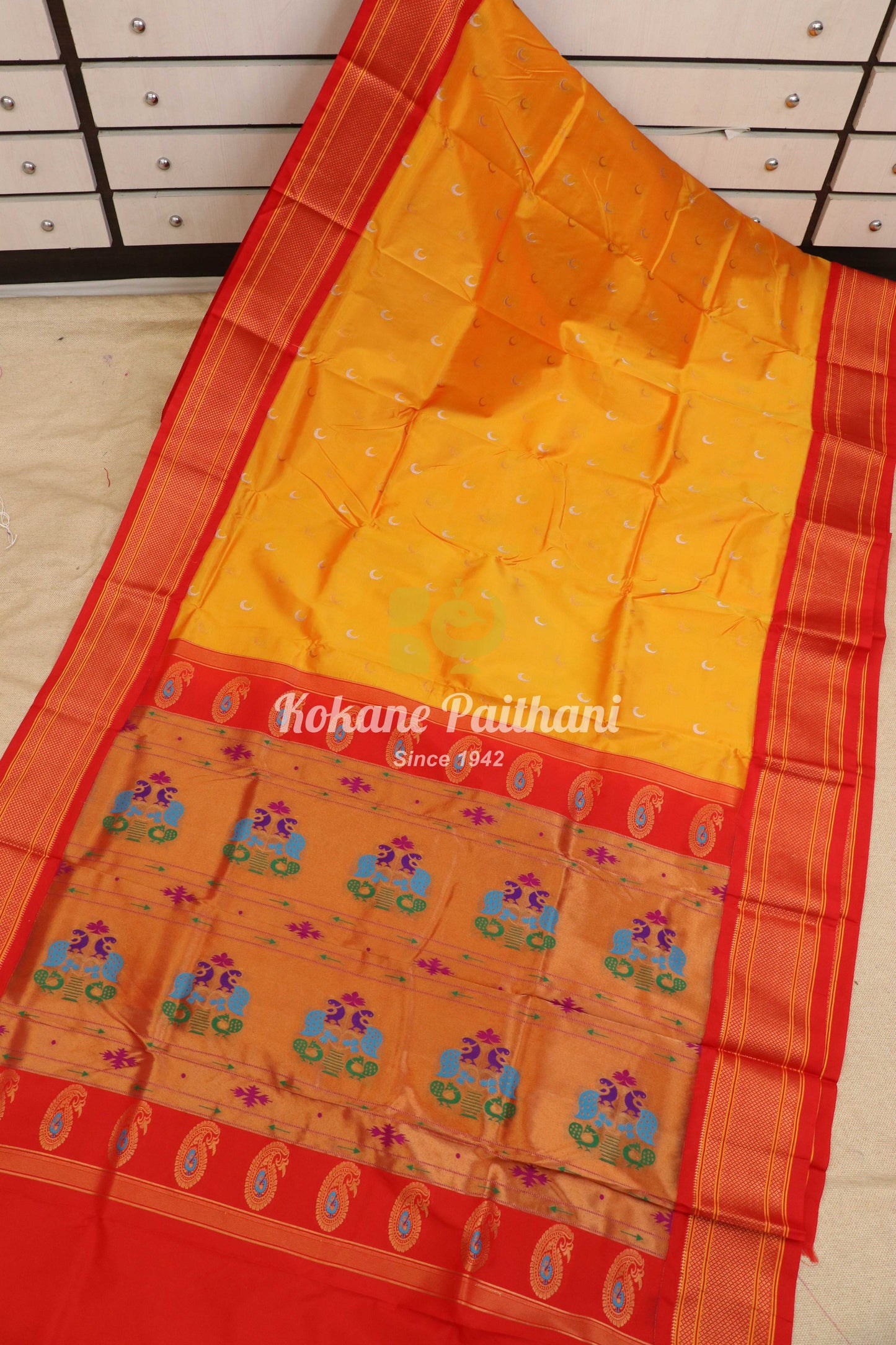 Kadiyal Chandrakor Maharani Paithani Saree
