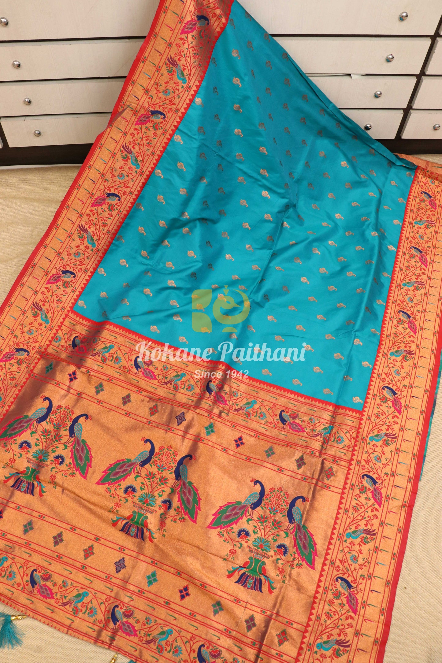 Vaishnavi Silk Brocade Paithani Saree