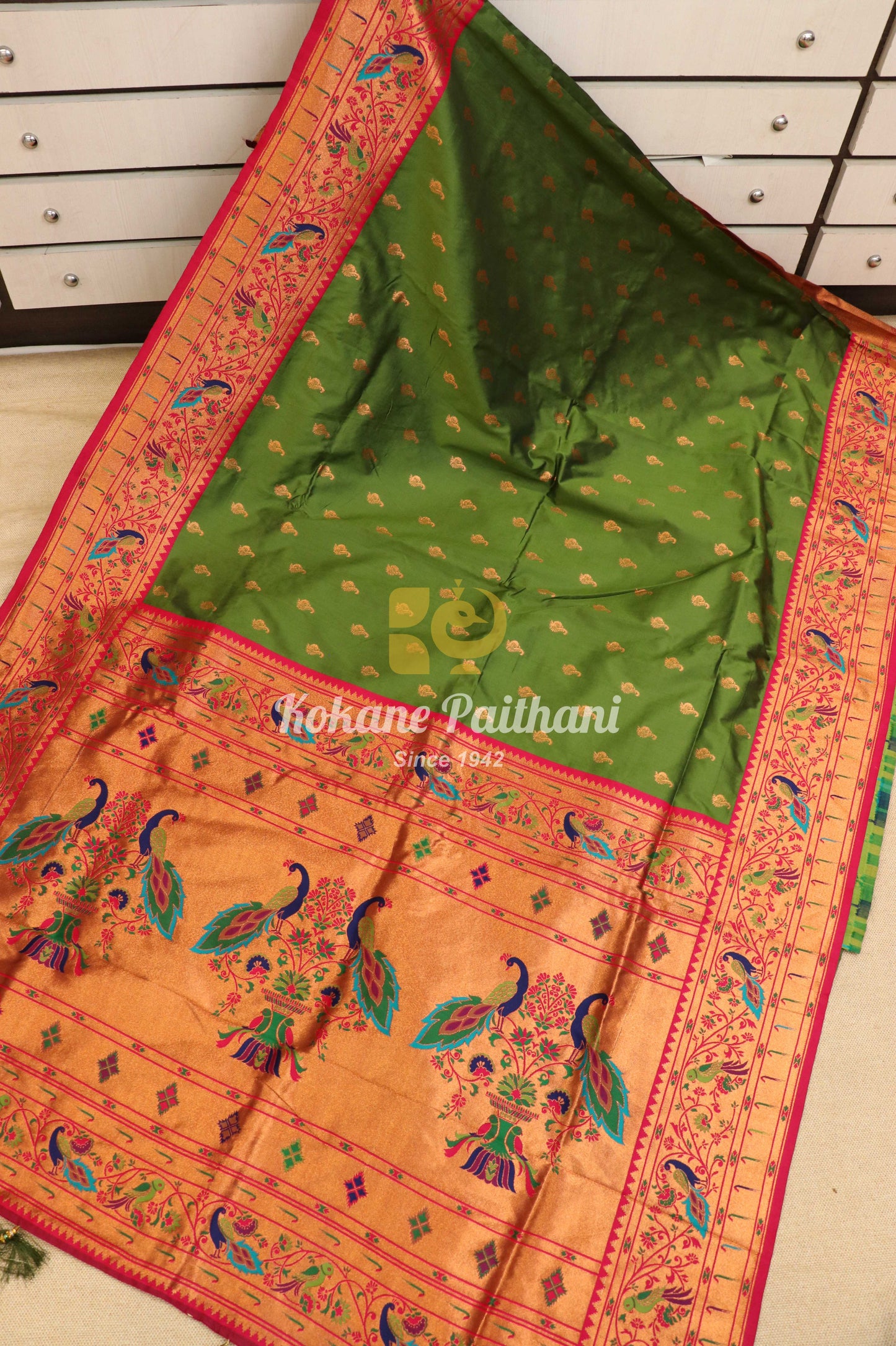 Vaishnavi Silk Brocade Paithani Saree