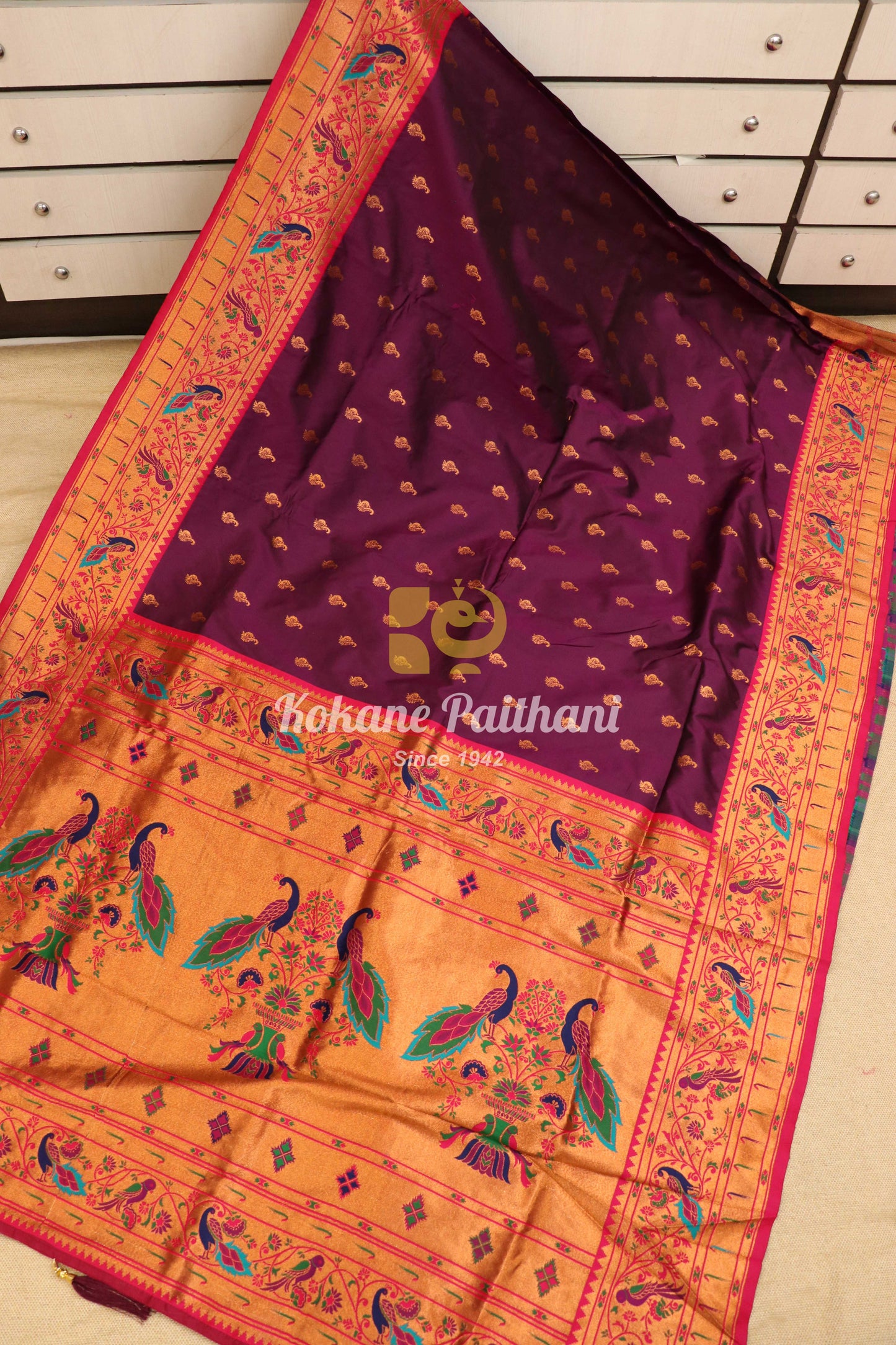 Vaishnavi Silk Brocade Paithani Saree