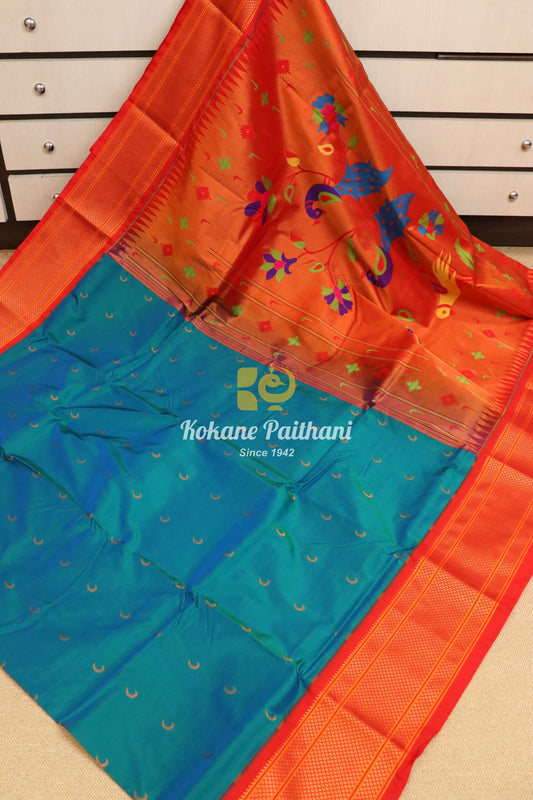 Kadiyal Chandrakala Fancy Pallu Paithani