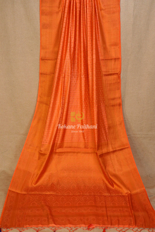 Raw Copper Saree