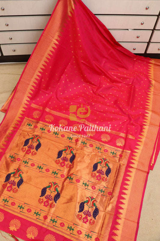 Kashvi Silk Semi Paithani Saree