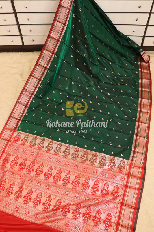 Chand butta Semi Paithani Saree