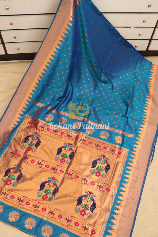 Kashvi Silk Semi Paithani Saree