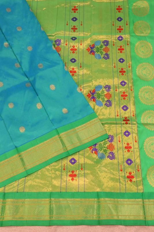 Maharani Pallu Silk Paithani Saree