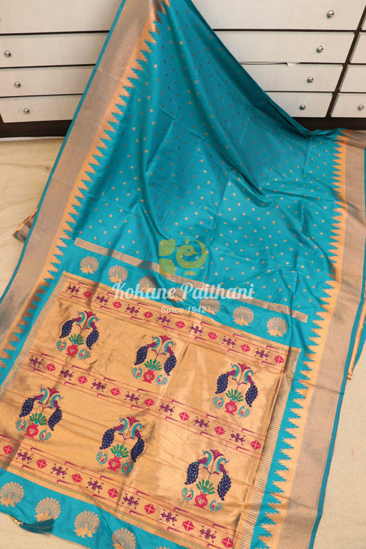 Kashvi Silk Semi Paithani Saree