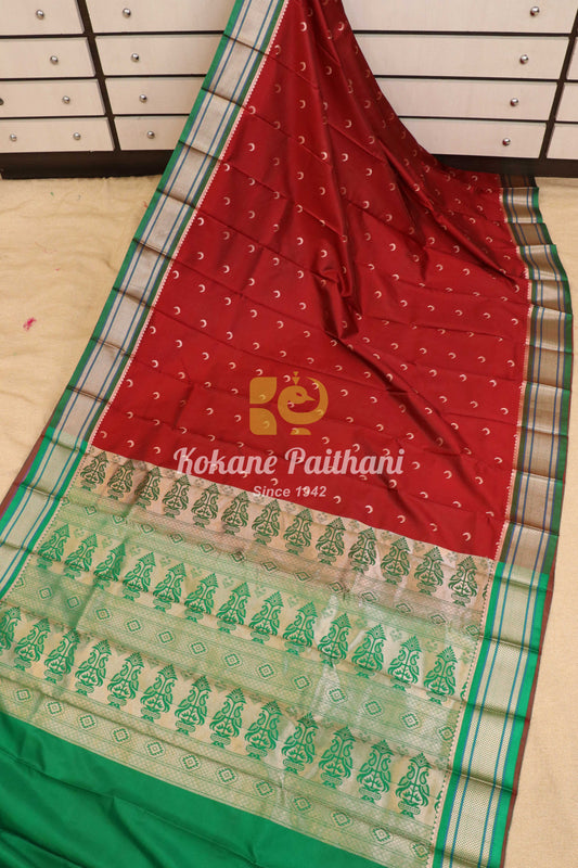 Chand butta Semi Paithani Saree