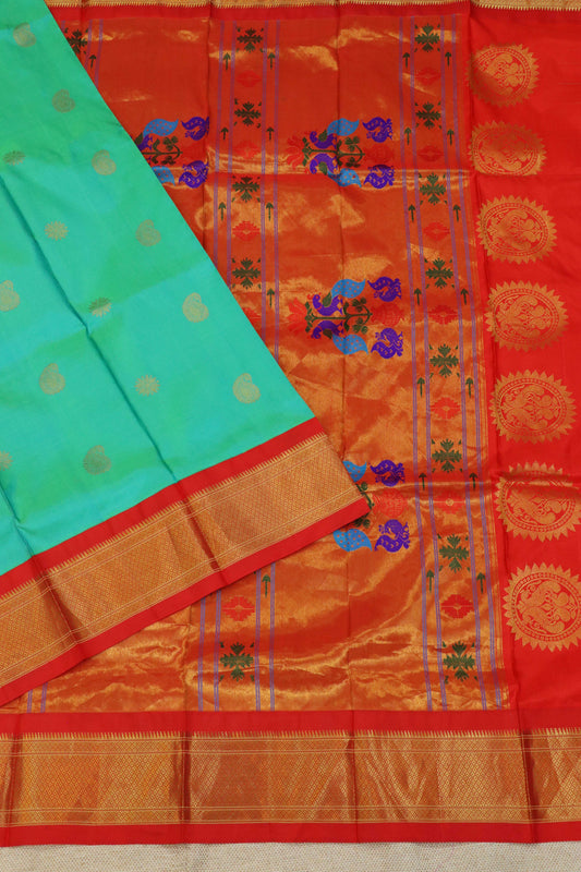 Maharani Pallu Silk Paithani Saree