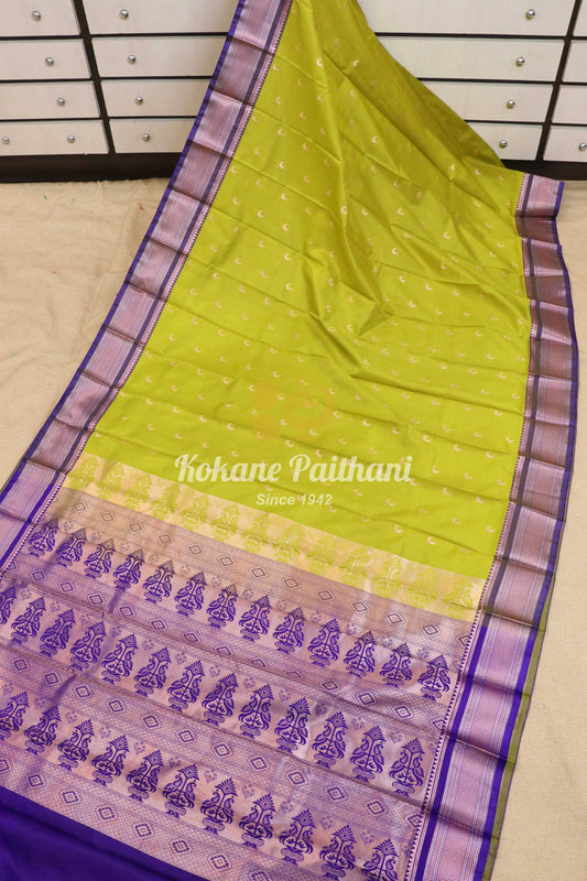 Chand butta Semi Paithani Saree