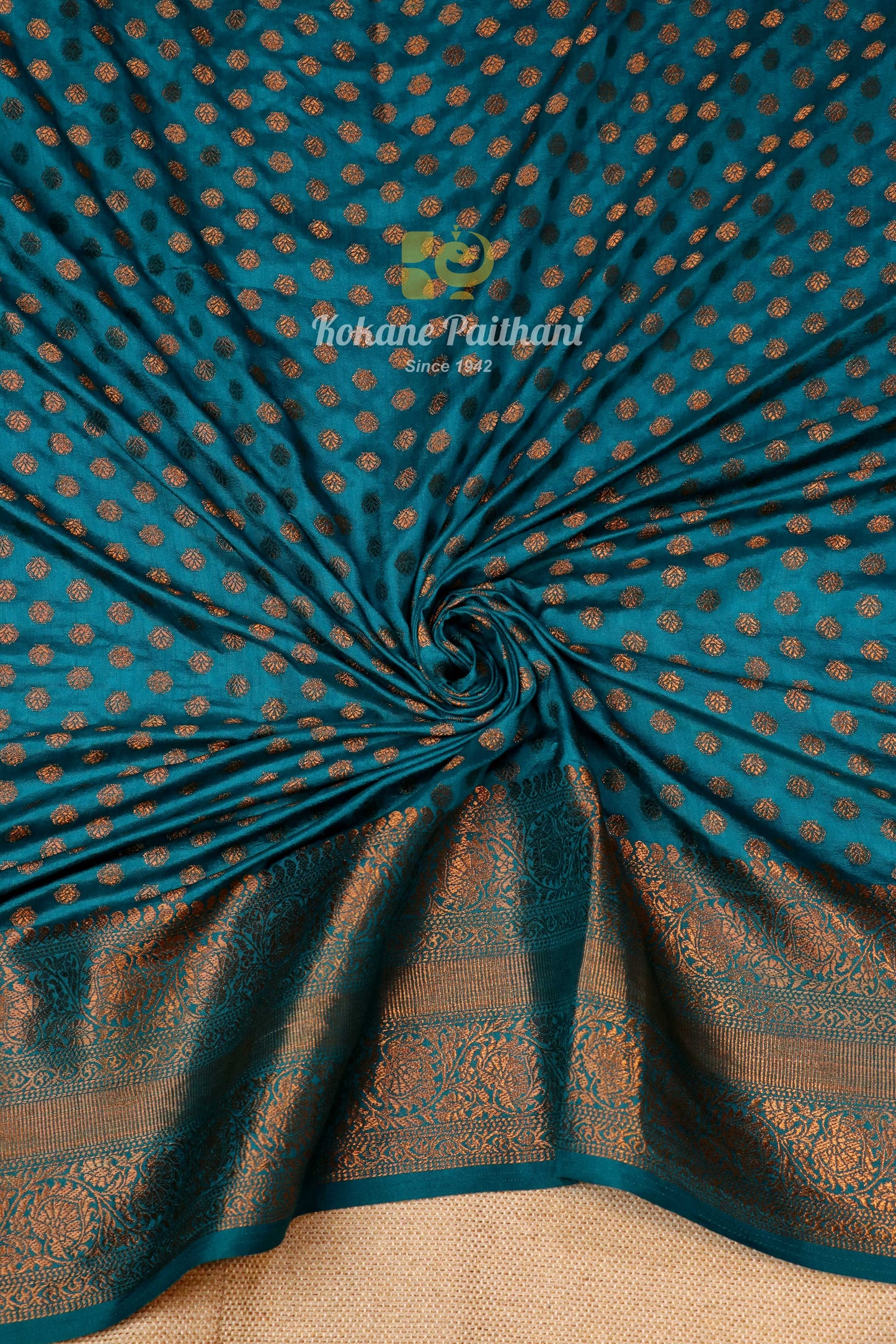 Raw Copper Saree